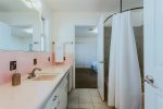 Jack N Jill bathroom features step in shower